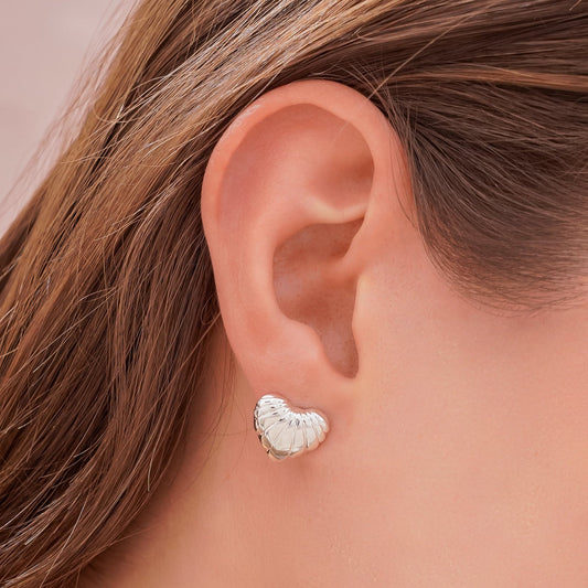 Aretes Corazón Plata