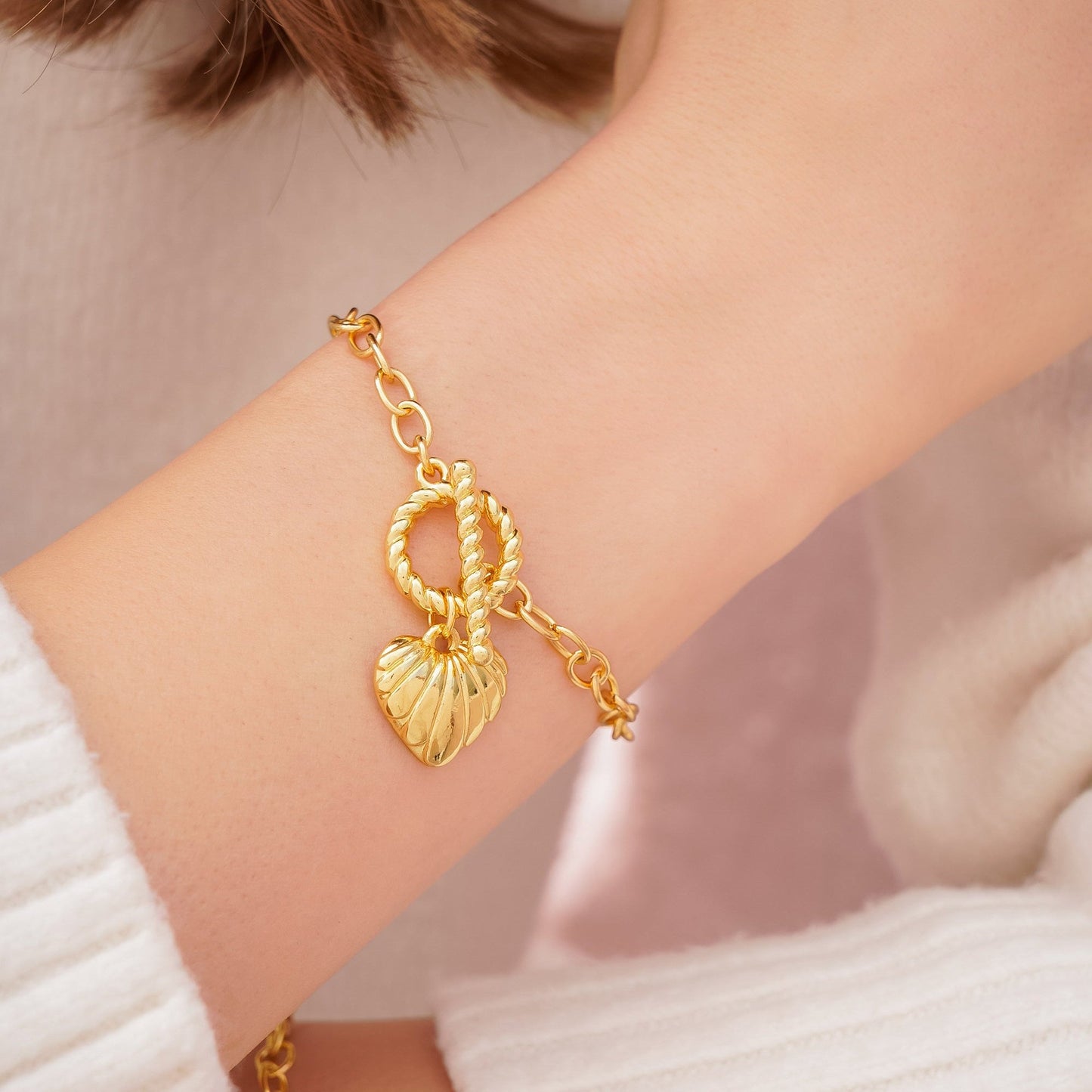 Pulsera Broche Corazón