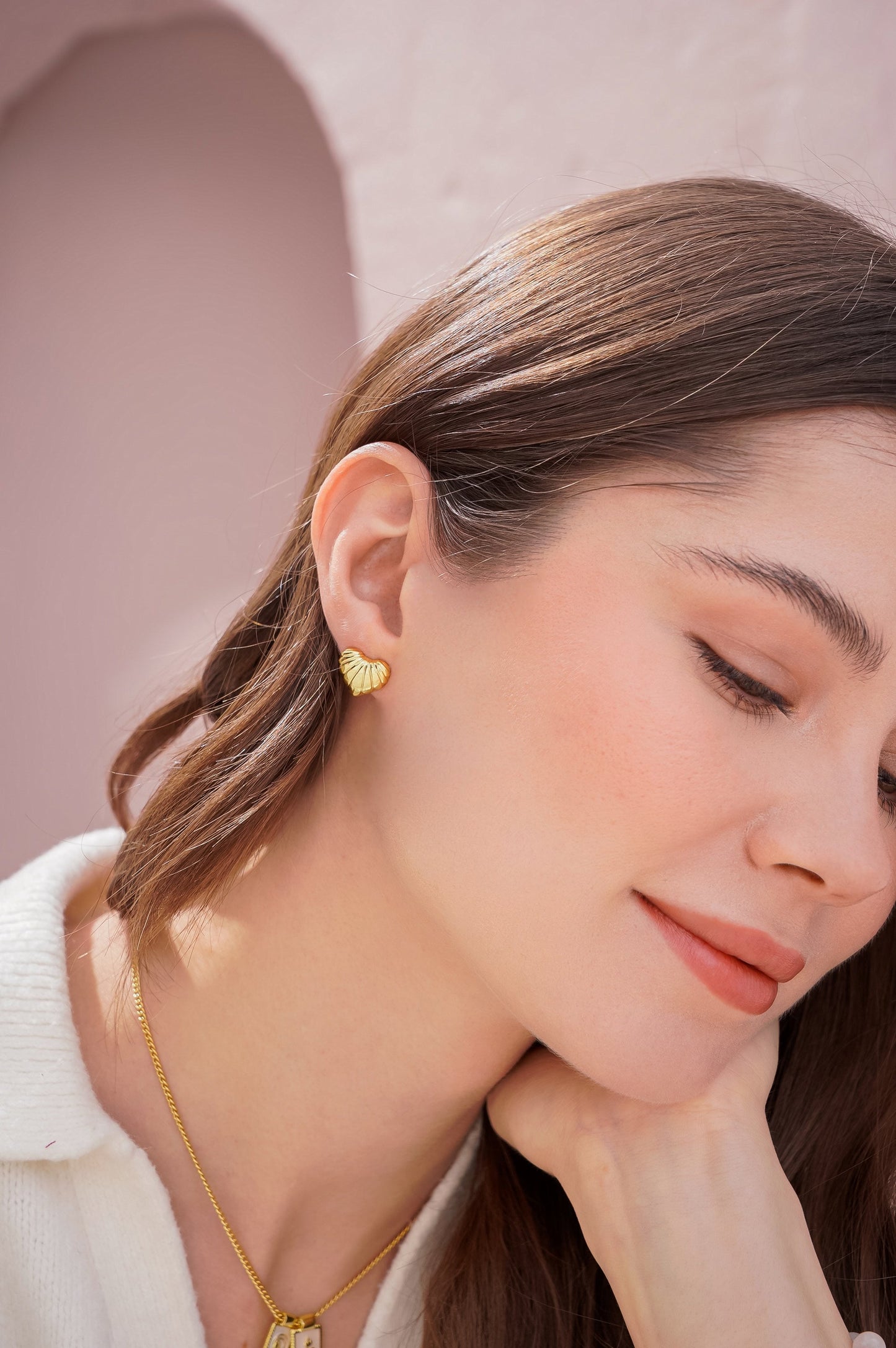 Aretes Corazón Oro