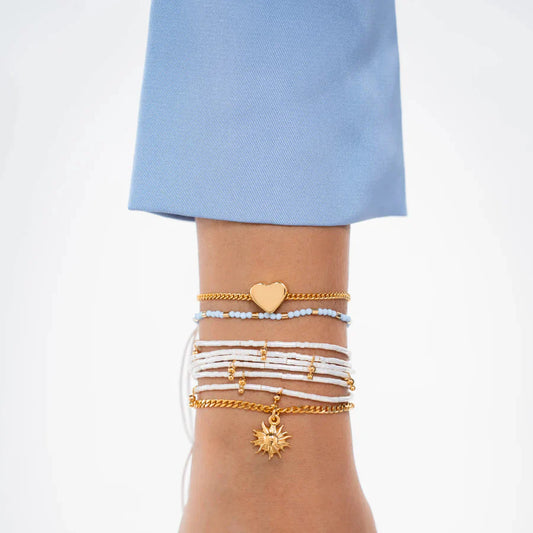 Set x 4 Pulseras Amor Solar + Aretes