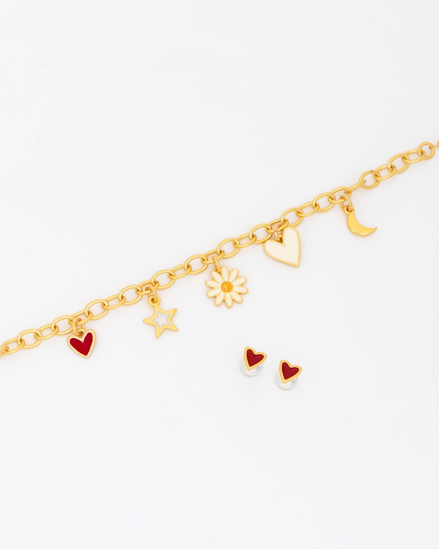 Pulsera Multicharms Margarita Love + Aretes