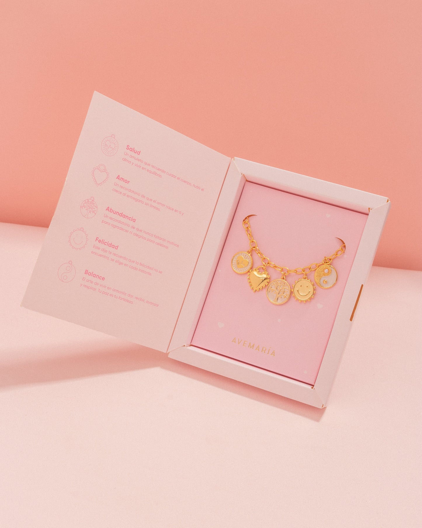 Pulsera Multicharms Deseos Del Corazón