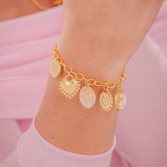 Pulsera Multicharms Deseos Del Corazón