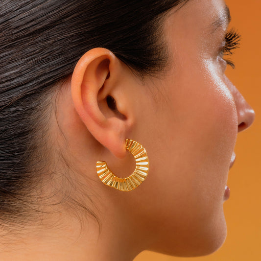 Argollas Irregular Textura