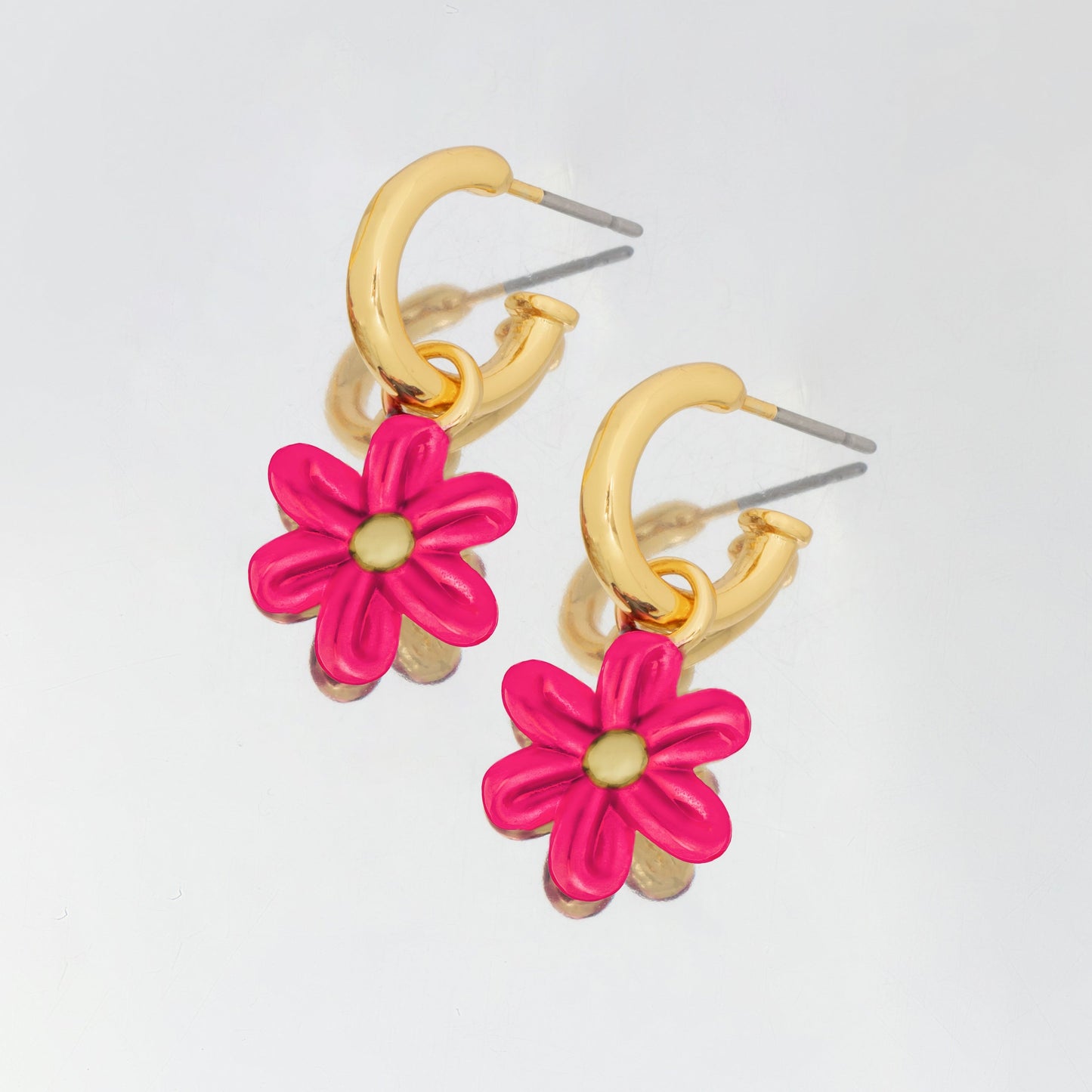 Dijes MAXI para Argollas  flor