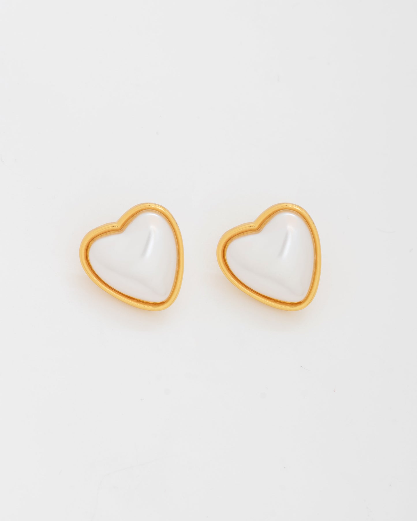 Aretes Maxi Corazón Perla