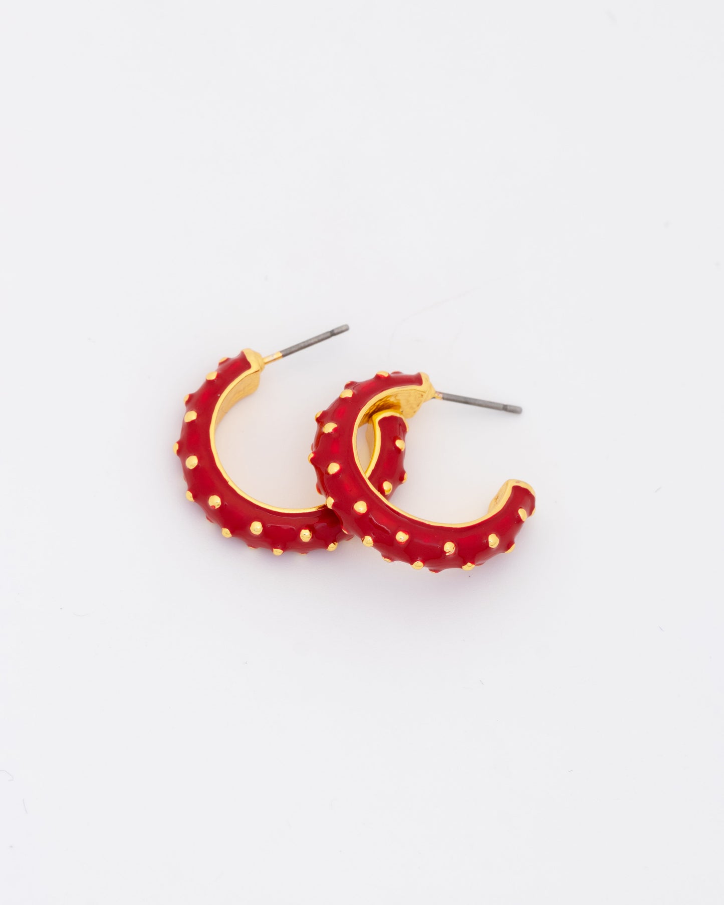 Argollas Puntos Rojo