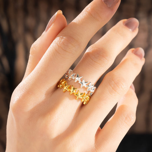 Set X2 Anillos Estrellas