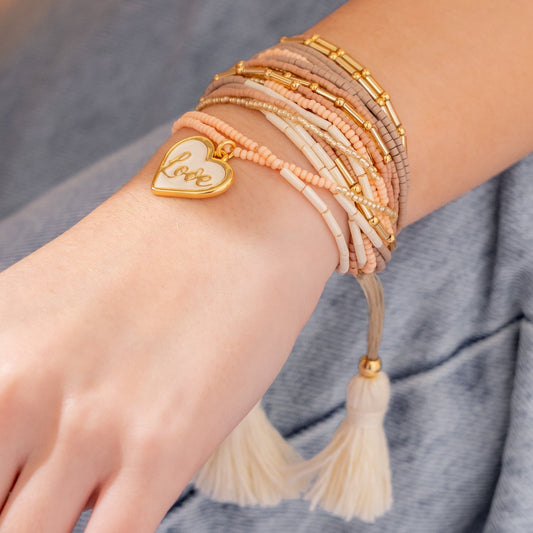 Pulsera Multi-tiras Corazón