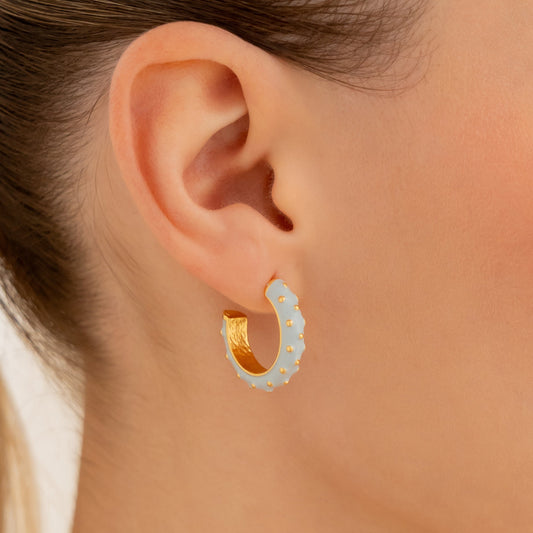 Argollas Puntos Celeste