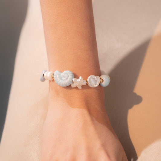 Pulsera Caracol + Aretes