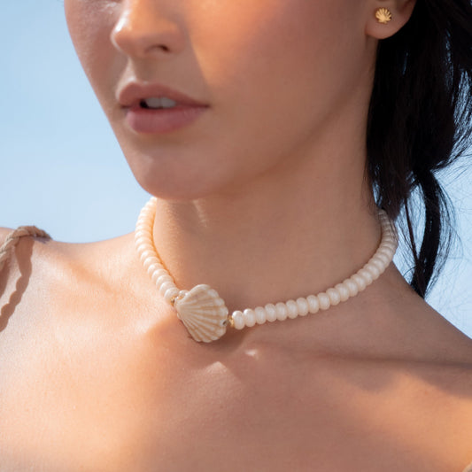 Collar Concha + Aretes
