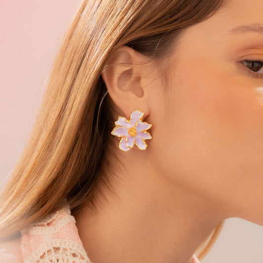 Aretes Flor Maxi