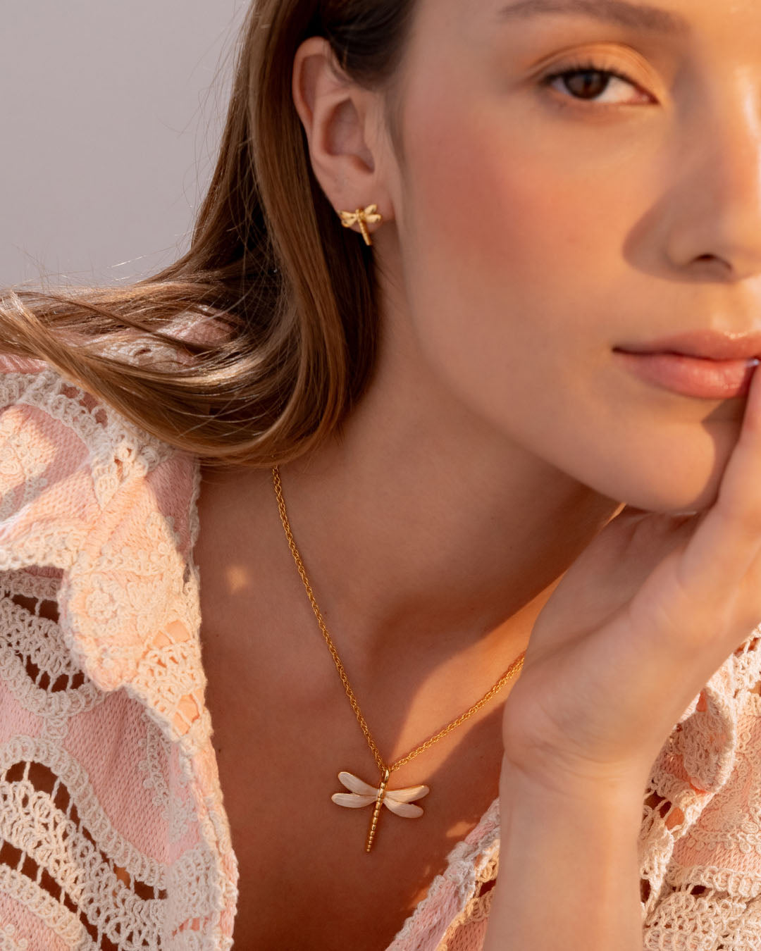 Set Collar + Aretes Libelula