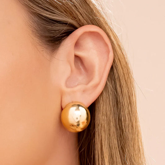 Aretes Maxi Bola Gold