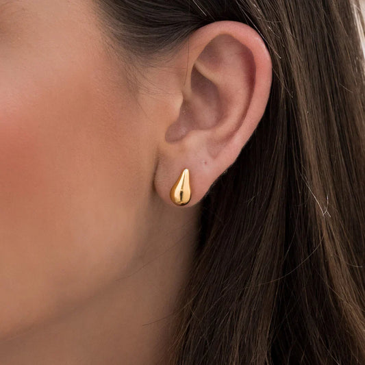 Aretes Mini Gota Dorado