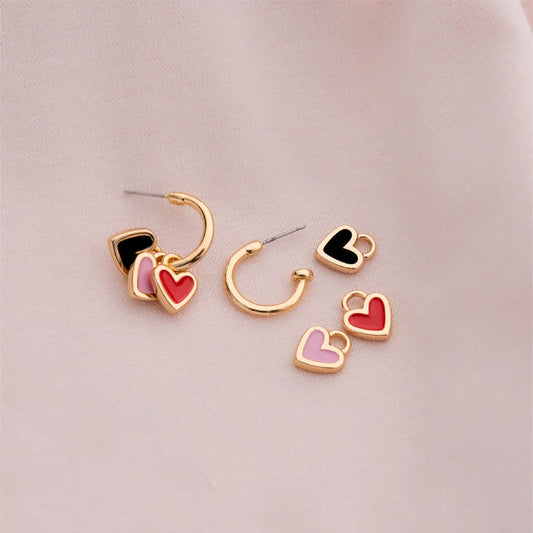Argollas 4 en 1 Corazones Dreams