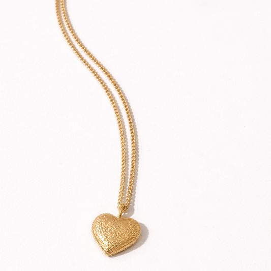 Collar Corazón Textura