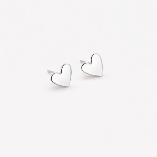 Aretes Corazón Plata