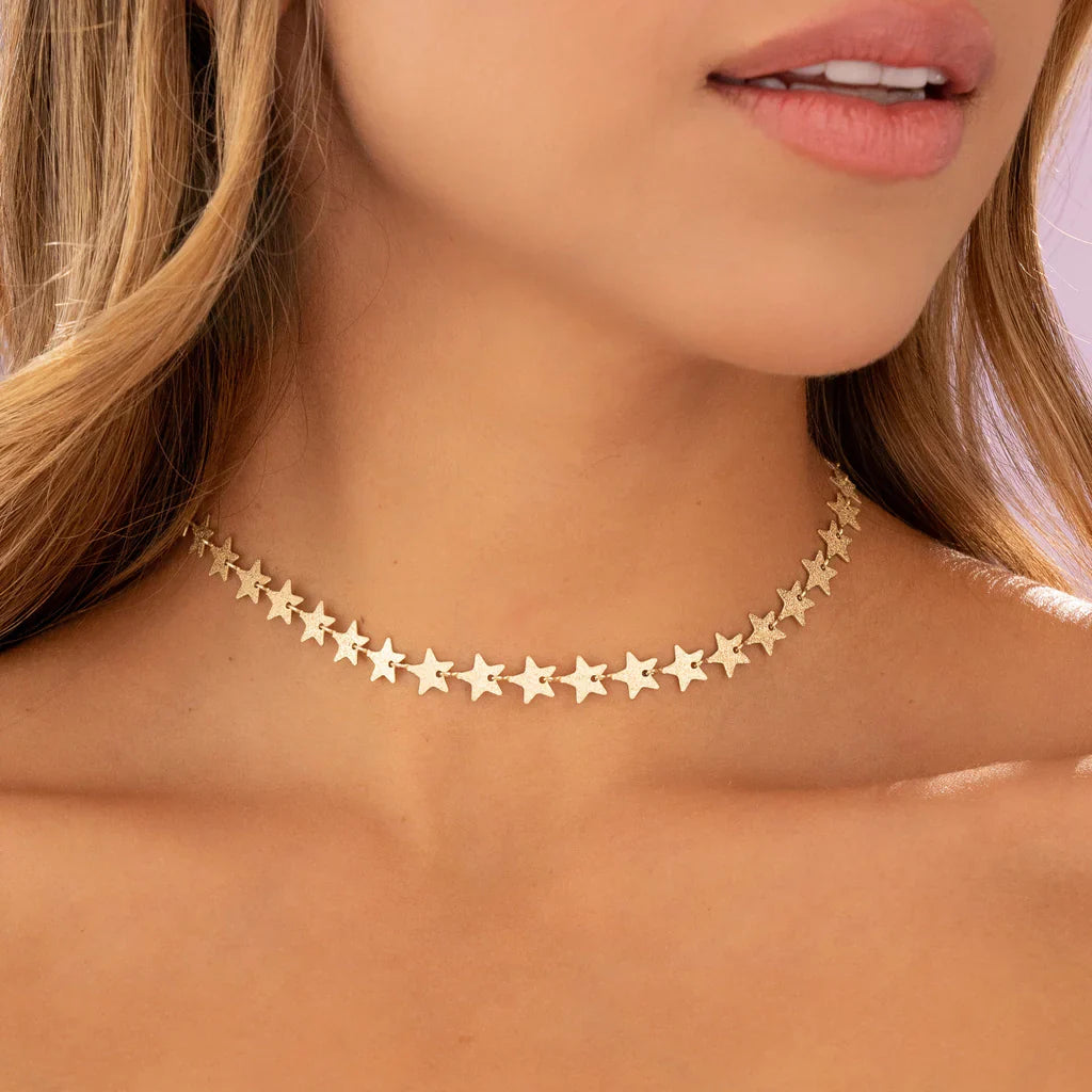 Choker Estrellas + Aretes