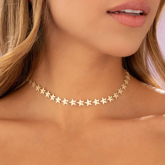 Choker Estrellas + Aretes