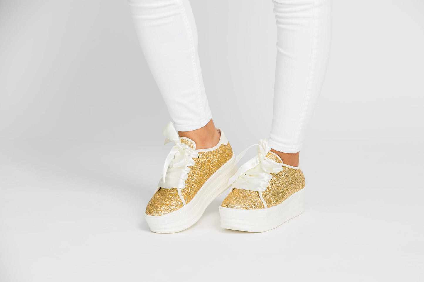 Plataforma Escarcha Dorado