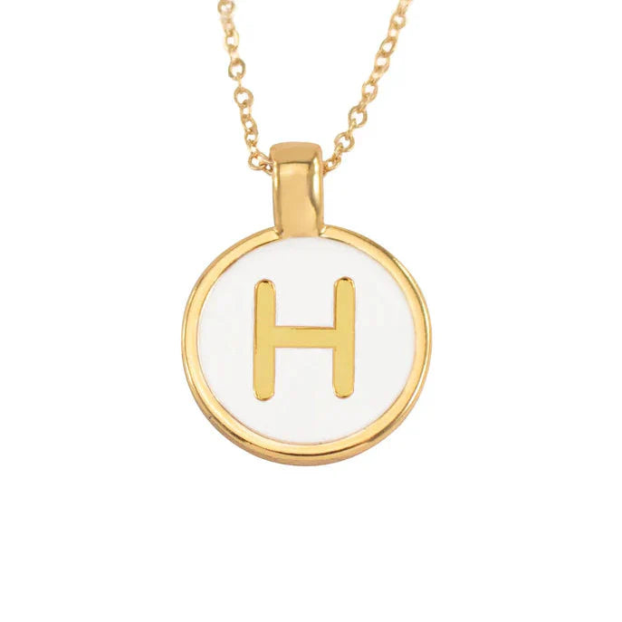 Set Cadenita Letra H + Aretes