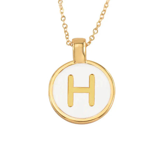 Set Cadenita Letra H + Aretes