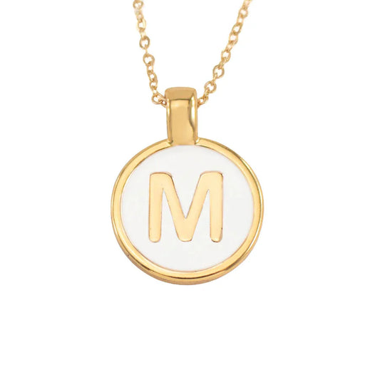Set Cadenita Letra M + Aretes