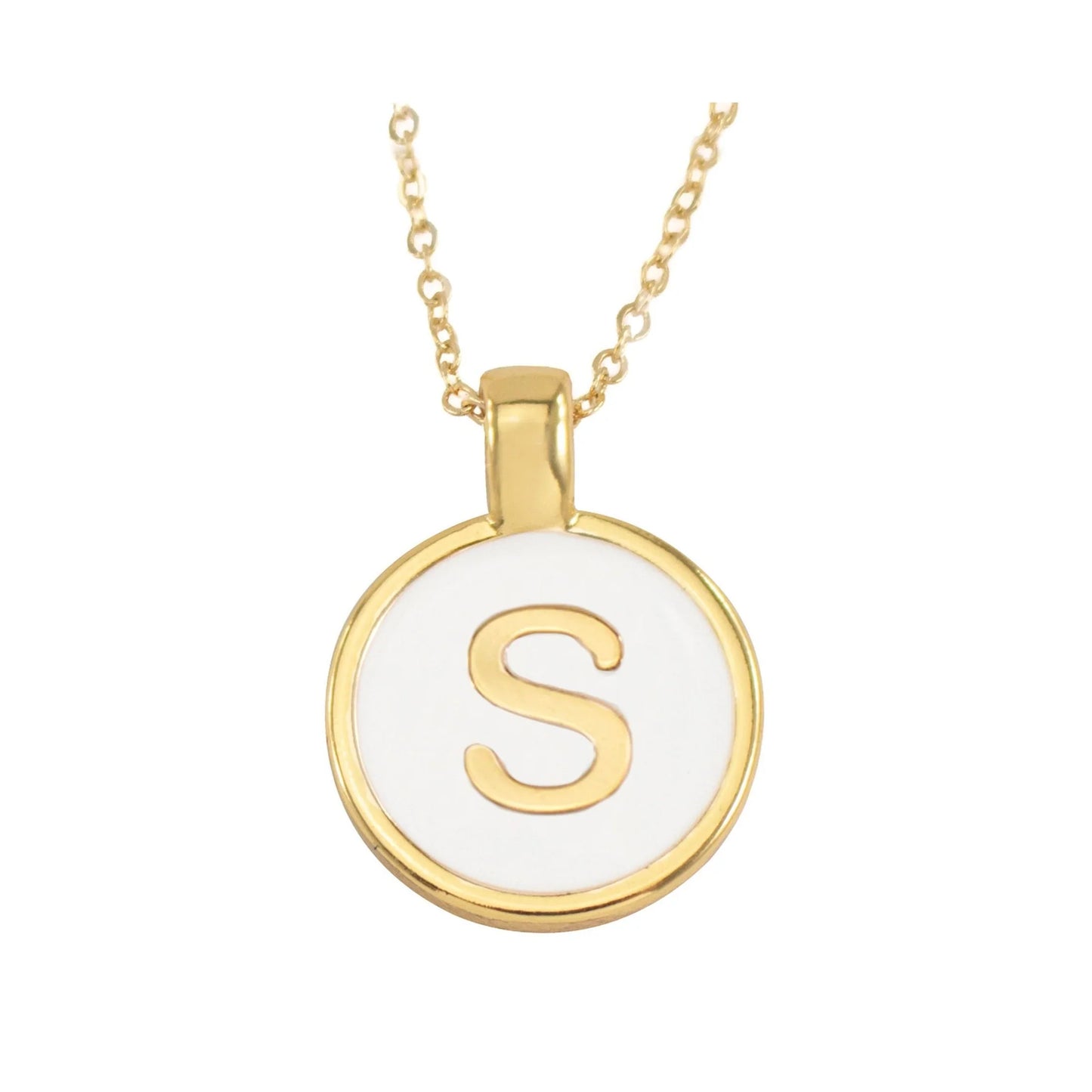 Set Cadenita Letra S + Aretes