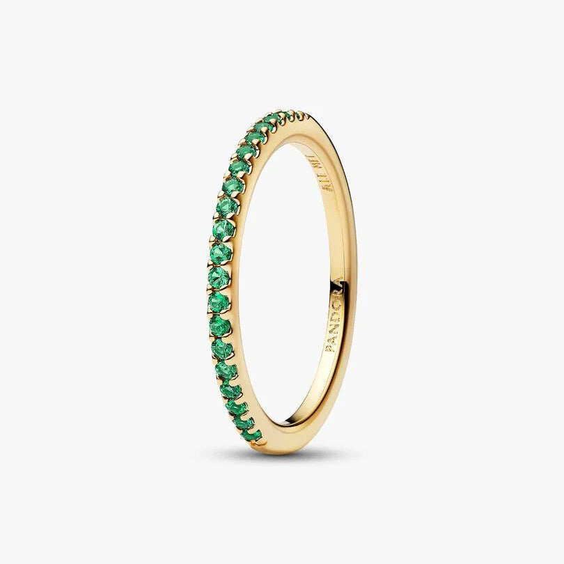 Sparkling Green Half-Eternity