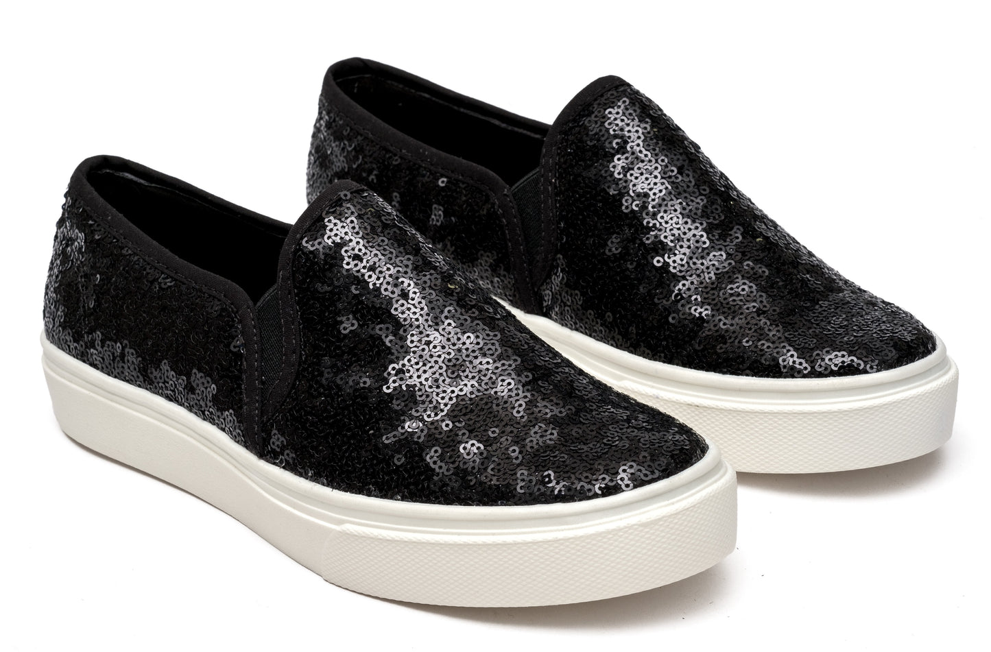 Casual Lentejuelas Negro