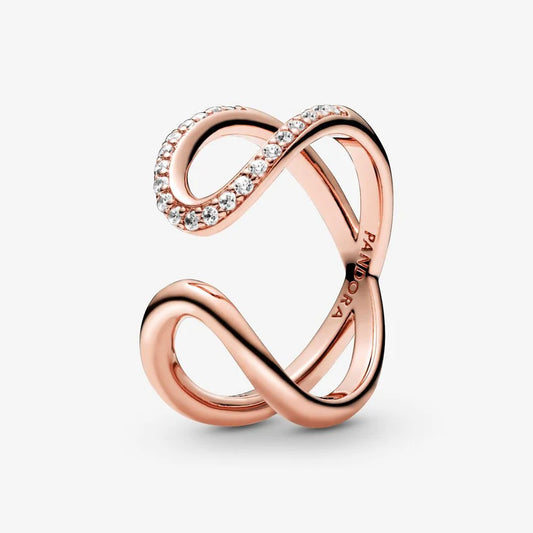 Wrapped Open Infinity Ring