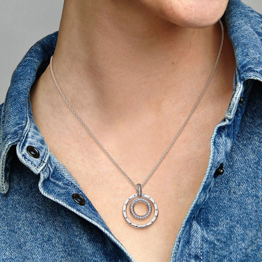 Pavé & Beads Pendant & Necklace
