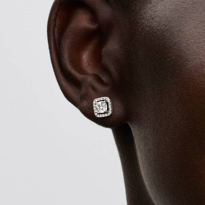 Square Halo Stud
