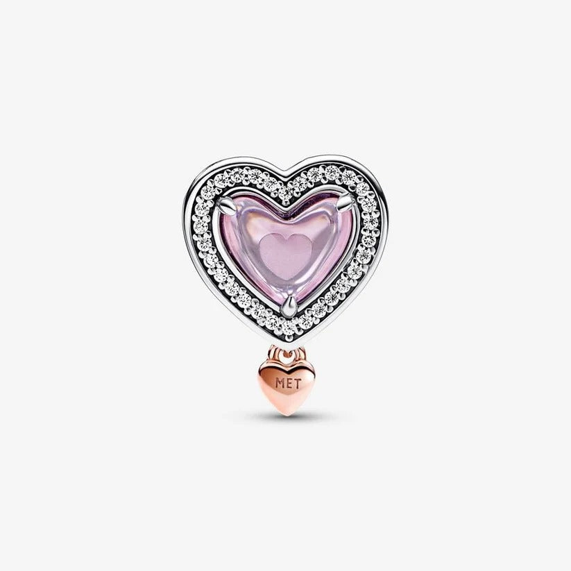 Two-tone Openwork Mom & Heart