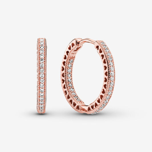Hearts of PANDORA Hoop Big Rose
