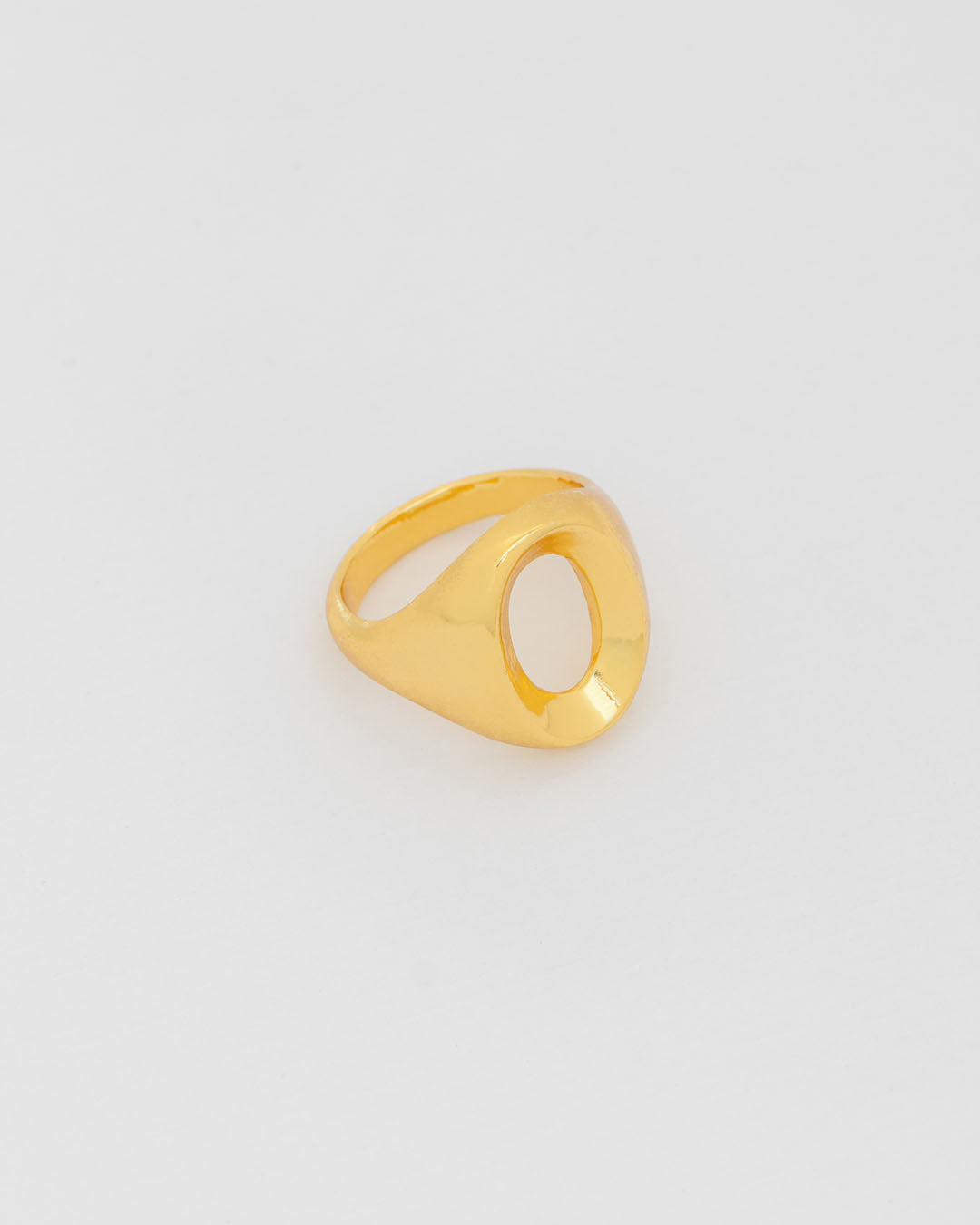 Anillo Ovalo Oro Talla 7