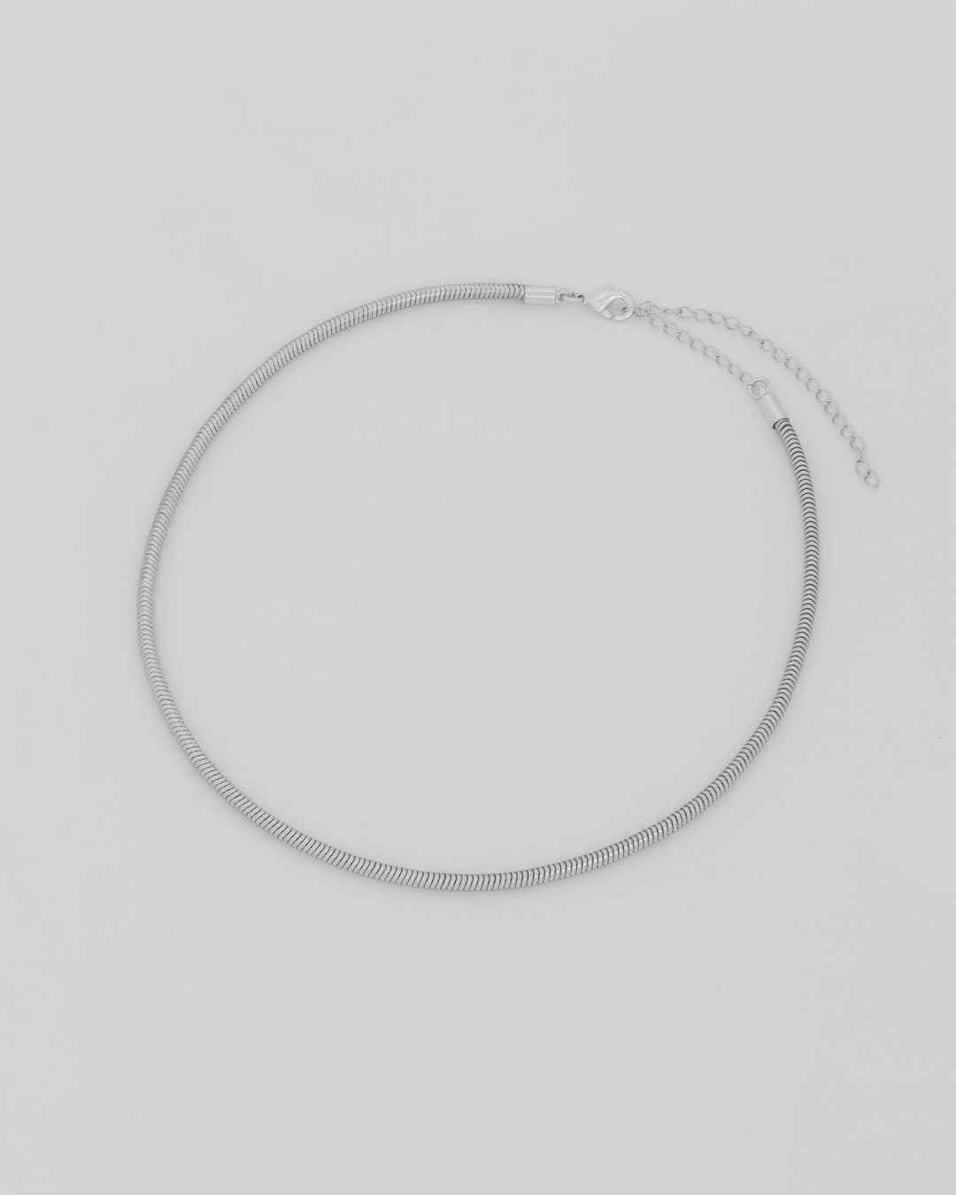 Collar Cadena Snake Plata