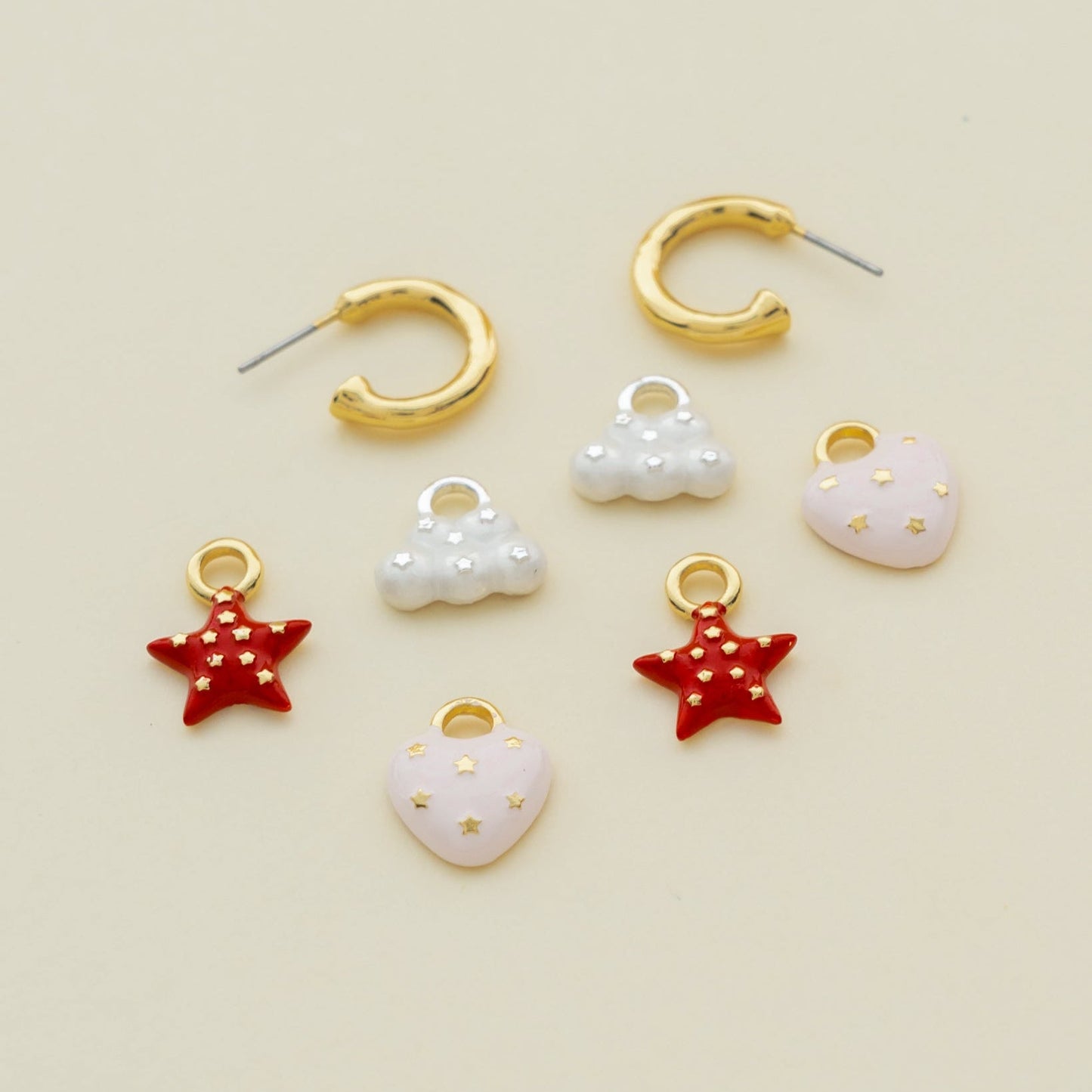 Argollas 4 En 1 Estrellas