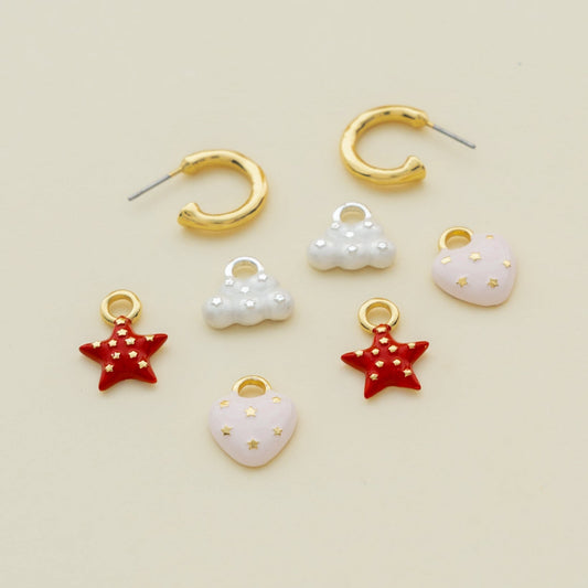Argollas 4 En 1 Estrellas