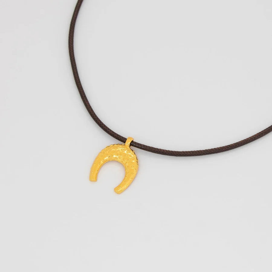 Collar Cuero Herradura print