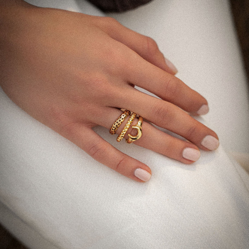 Set x 3 Anillos Animal Print