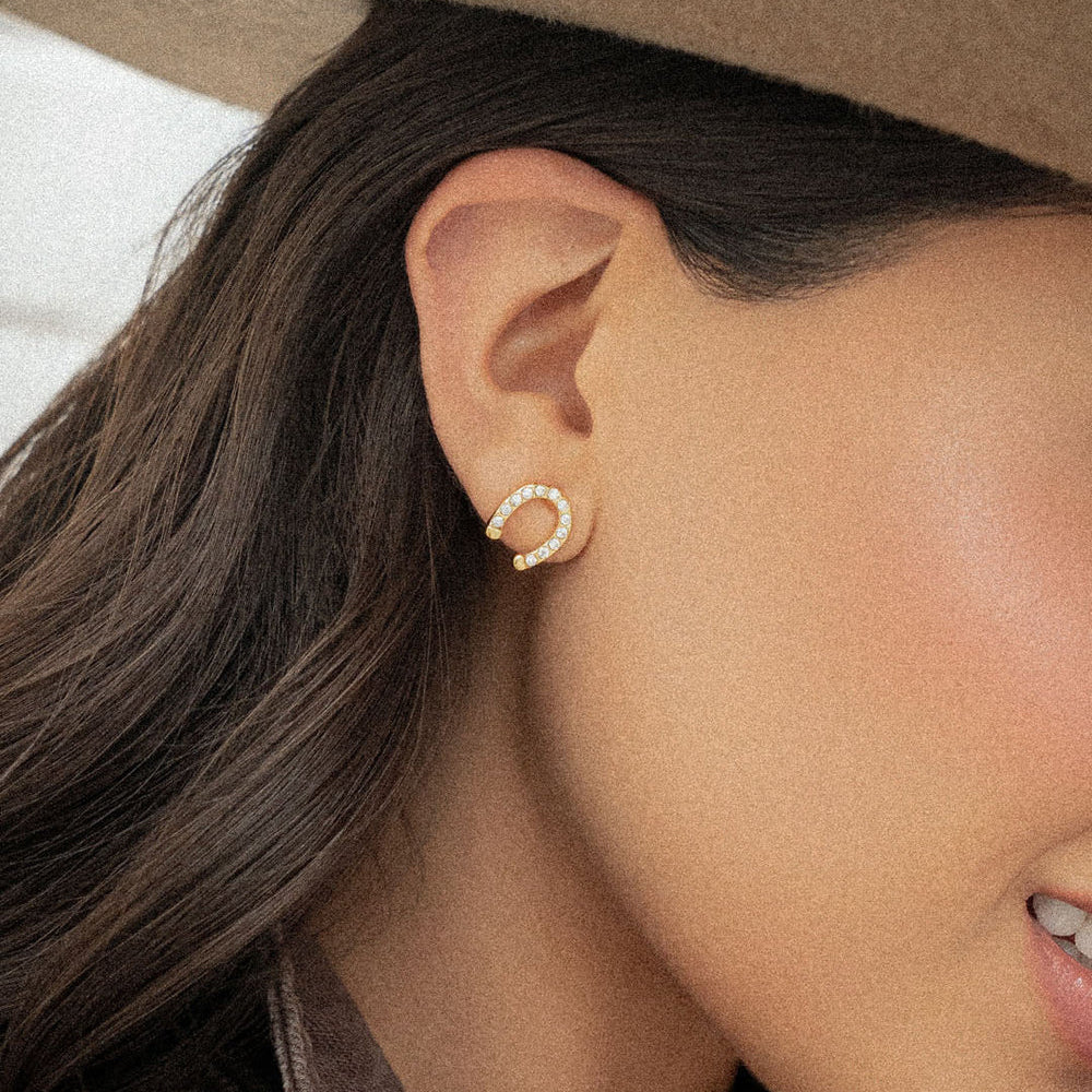 Arete Herradura Cristales