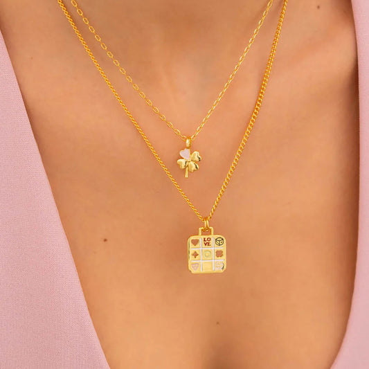Set x 2 Collar Tablero Triqui