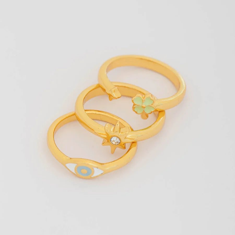 Set x 3 Anillos Fortuna Talla 7