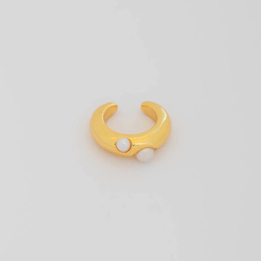 Earcuff Doble Perlas