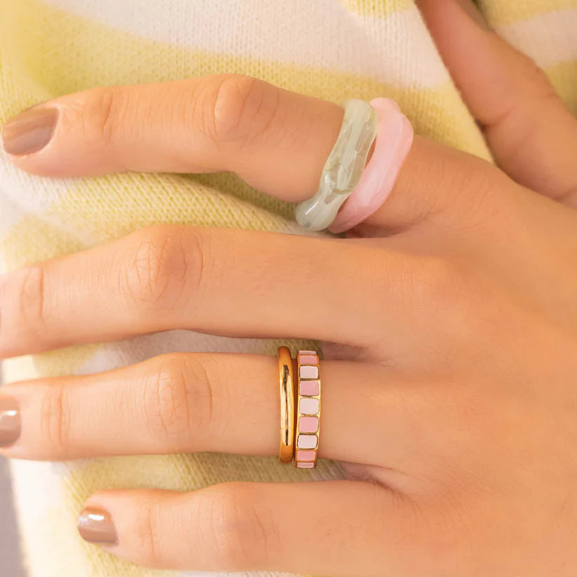 Set X4 Anillos Tablero De Colores