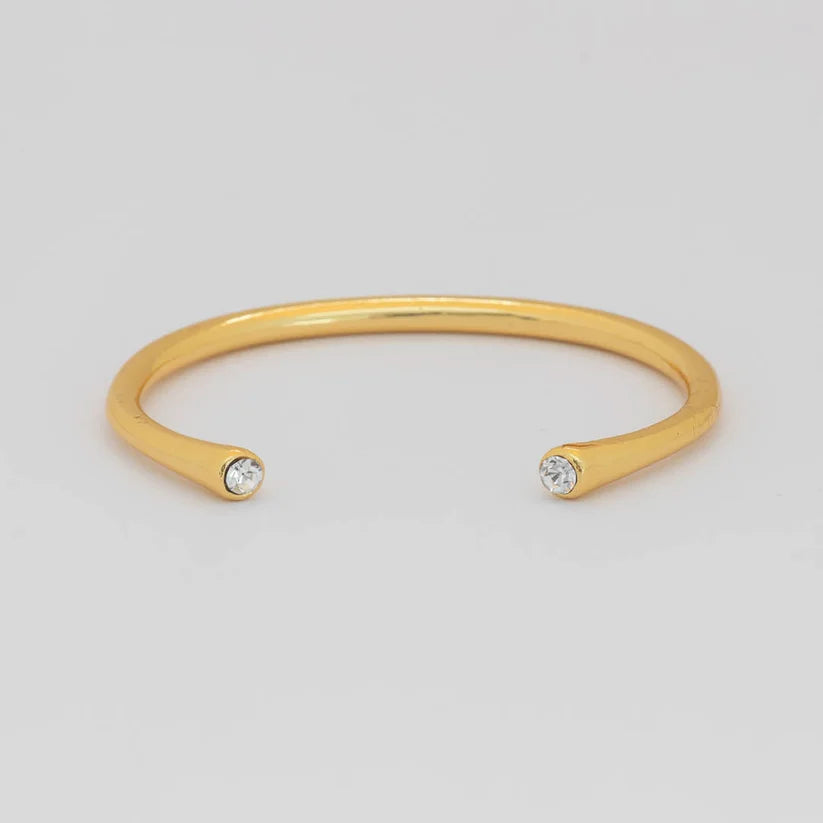 Brazalete Puntas Cristal Oro