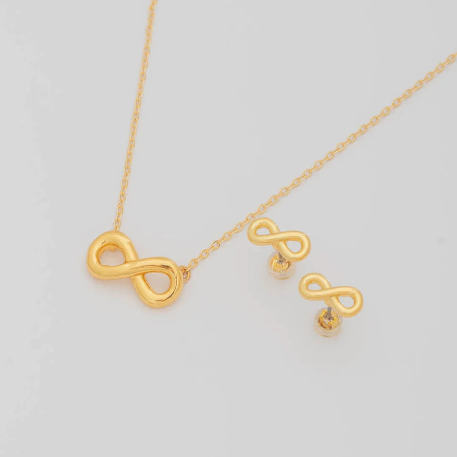 Set Collar + Aretes Infinito